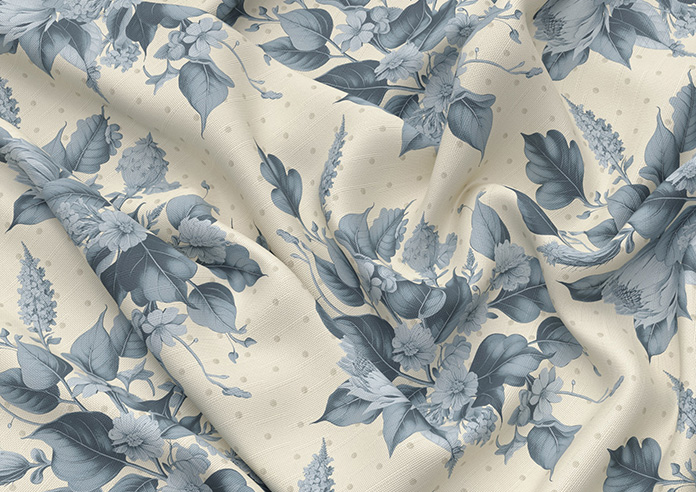 Pensford, Penn Bouquet Raffs Blue - Twist&Fit Roman Blind - Image 4